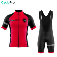 Roupa de ciclismo de verão vermelho - coleção Eklïps - Destockage