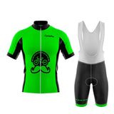 Roupa de ciclismo verde - flor de idade