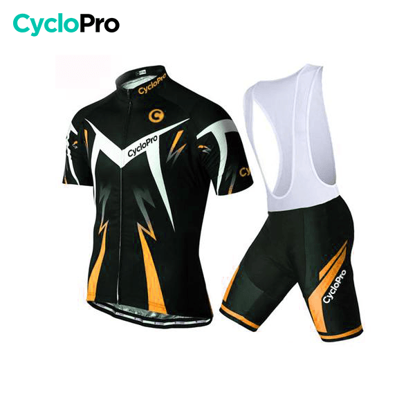 Tenue de Cycliste Route - Confort max Tenue de cyclisme été GT-Cycle Outdoor Store Orange - Bretelles S 