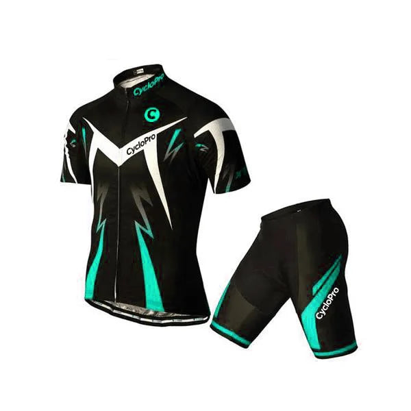 Tenue de Cycliste Route - Confort max Tenue de cyclisme été GT-Cycle Outdoor Store Turquoise - Sans bretelles S 
