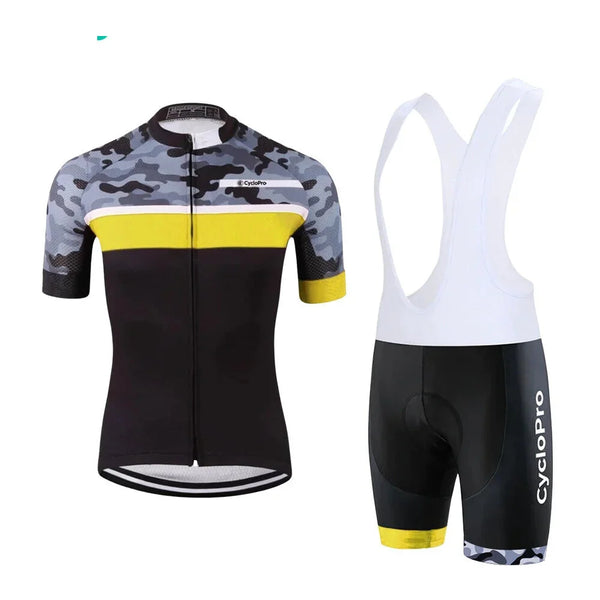 tenue cycliste ete camoride jaune