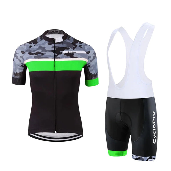 tenue cycliste ete camoride verte