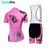 tenue femme cyclisme ete cycling rouge bretelles dos