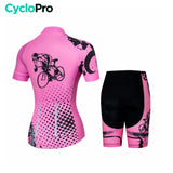 tenue femme cyclisme ete cycling rouge sans bretelles dos