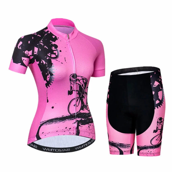 tenue femme cyclisme ete cycling rouge sans bretelles