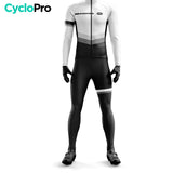 Roupa de ciclismo de inverno branco - Agilidade - Destockage