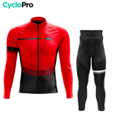 Roupa de ciclismo de inverno vermelho - Agilidade