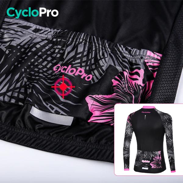 Camisa longa de ciclismo natural - inverno