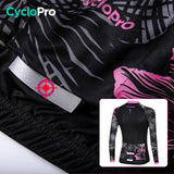 Camisa longa de ciclismo natural - inverno