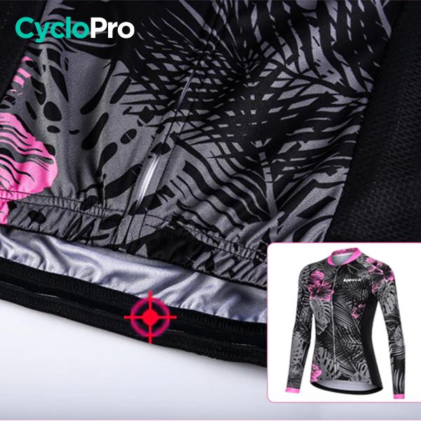 Camisa longa de ciclismo natural - inverno