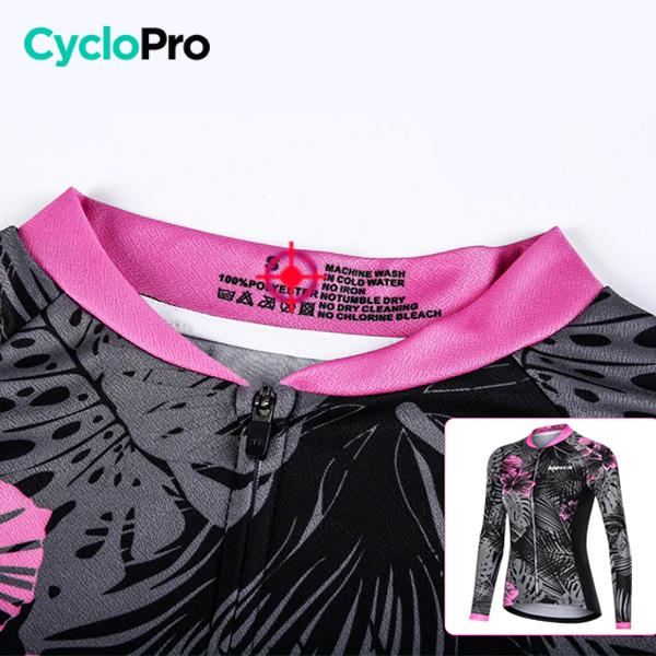 Camisa longa de ciclismo natural - inverno