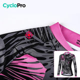 Camisa longa de ciclismo natural - inverno