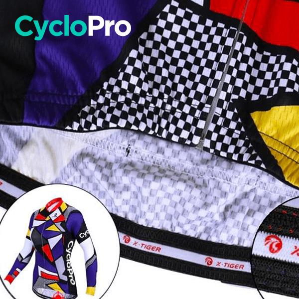 Mosaic Ciclismo Longa Jersey - Inverno