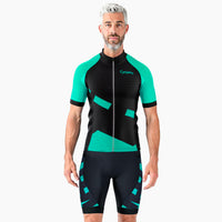 tenue cycliste ete practical turquoise