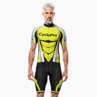 Ciclista de rota amarela - forma+