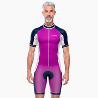 tenue cycliste ete uni violet
