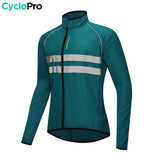 veste coupe vent cyclisme bleue