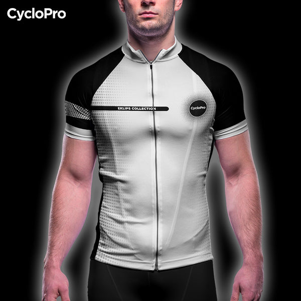 Eklïps completo de verão branco - roupa de ciclismo + luvas + meias + óculos