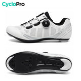 Chaussures vélo de route blanches - Road+ chaussures de route CycloPro 