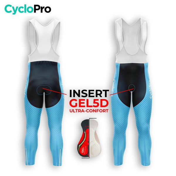 COLLANT CYCLISTE AUTOMNE HOMME BLEU - SPEED+ cuissard long homme GT-Cycle Outdoor Store 