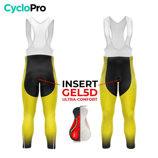 COLLANT CYCLISTE AUTOMNE HOMME JAUNE - DIMENSION+ cuissard long homme GT-Cycle Outdoor Store 