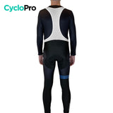 COLLANT CYCLISTE BLEU LIBERTY+ - AUTOMNE - HOMME - DESTOCKAGE cuissard long homme CycloPro 