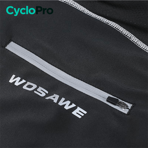 COLLANT CYCLISTE LISERE BLANC - AUTOMNE - HOMME Cuissard long pour cycliste homme CycloPro 