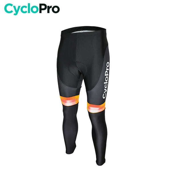 COLLANT CYCLISTE ORANGE ÉVASION+ - AUTOMNE - HOMME cuissard long homme GT-Cycle Outdoor Store XS Sans Bretelles 