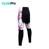 COLLANT CYCLISTE POUR FEMMES AUTOMNE - FLEURS PASSION Collant automne femme CycloPro 