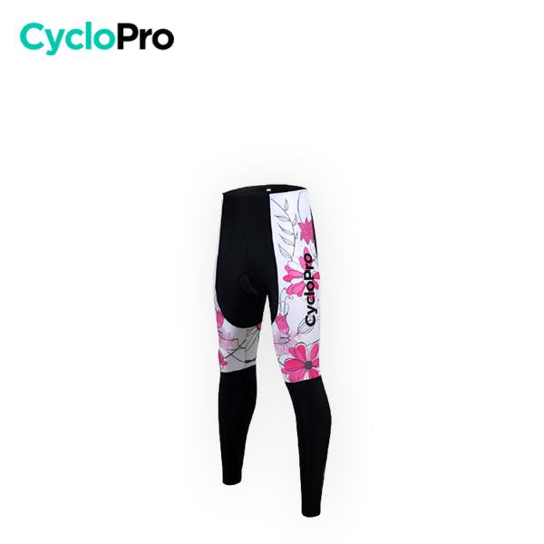 COLLANT CYCLISTE POUR FEMMES AUTOMNE - FLEURS PASSION Collant automne femme CycloPro Sans XXL 