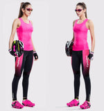 COLLANT CYCLISTE POUR FEMMES AUTOMNE - PINK BUBBLE Collant automne femme CycloPro 