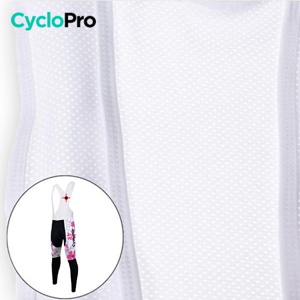 COLLANT CYCLISTE POUR FEMMES HIVER - FLEURS PASSION Collant automne femme CycloPro 