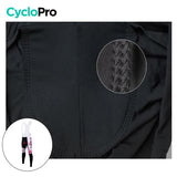 COLLANT CYCLISTE POUR FEMMES HIVER - FLEURS PASSION Collant automne femme CycloPro 