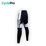 COLLANT CYCLISTE POUR FEMMES NOIRE ET BLANC - AUTOMNE Collant cyclisme femme CycloPro 