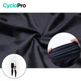 COLLANT CYCLISTE POUR FEMMES NOIRE ET BLANC - AUTOMNE Collant cyclisme femme CycloPro 