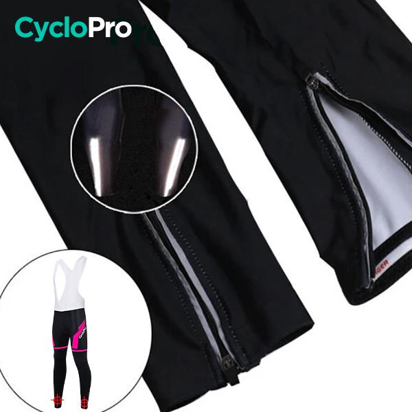 COLLANT CYCLISTE POUR FEMMES NOIRE ET ROSE - AUTOMNE Collant automne femme GT-Cycle Outdoor Store 