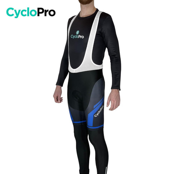 COLLANT CYCLISTE THERMIQUE BLEUE - HIVER - HOMME Cuissard long pour homme GT-Cycle Outdoor Store 
