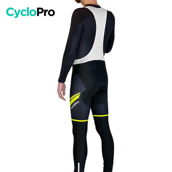 COLLANT CYCLISTE THERMIQUE JAUNE - HIVER - HOMME - DESTOCKAGE cuissard long homme GT-Cycle Outdoor Store 