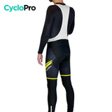 COLLANT CYCLISTE THERMIQUE JAUNE - HIVER - HOMME - DESTOCKAGE cuissard long homme GT-Cycle Outdoor Store 