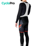 COLLANT CYCLISTE THERMIQUE ROUGE - HIVER - HOMME - DESTOCKAGE Cuissard long pour homme GT-Cycle Outdoor Store 