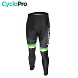 COLLANT CYCLISTE VERT ÉVASION+ - AUTOMNE - HOMME cuissard long homme GT-Cycle Outdoor Store XS Sans Bretelles 