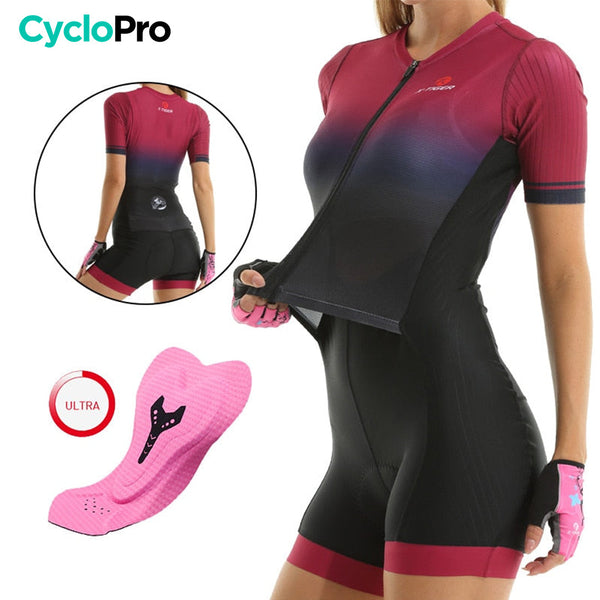 Combinaison Cyclisme / VTT pour Femme - Elegance+ CycloPro 