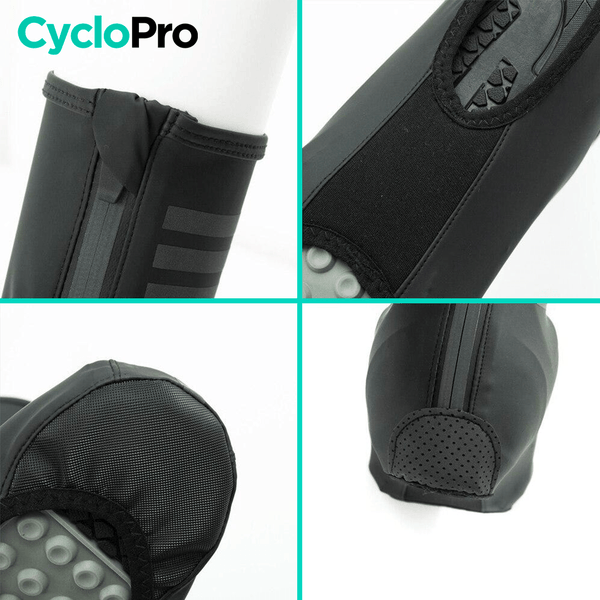 Couvre-Chaussures coupe-vent et imperméable - Pro Fit - DESTOCKAGE Couvre-chaussures hiver CycloPro 