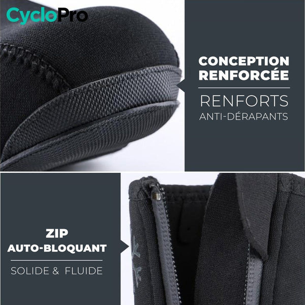 Couvre-chaussures thermiques et imperméables - Polar+ - DESTOCKAGE CycloPro 