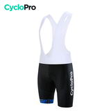 Cuissard Bleu pour VTT et Cyclisme - Liberty+ - DESTOCKAGE Cuissard court pour homme Cyclo Pro Noir et bleu Avec S