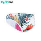 CULOTTE À FLEURS VTT/CYCLISME ABSOR+ - FEMME - DESTOCKAGE Culotte absorbe chocs Cyclo Pro S 