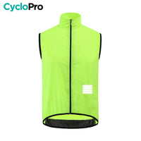 Gilet Coupe-vent - Light & Protect - DESTOCKAGE gilet coupe-vent CycloPro Jaune XS 