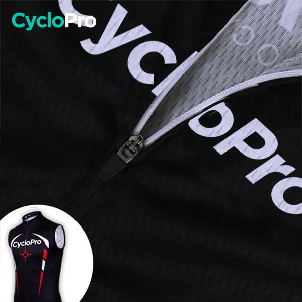 Maillot Cyclisme sans manches Noir et Rouge - Dynamo maillot sans manches GT-Cycle Outdoor Store 