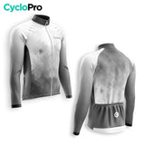 MAILLOT LONG DE CYCLISME AUTOMNE NOIR - CRISTAL+ maillot automne cyclisme GT-Cycle Outdoor Store 