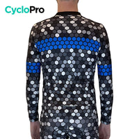 MAILLOT LONG DE CYCLISME BLEU - HIVER - ATMOSPHERE+ Maillot thermique homme GT-Cycle Outdoor Store 